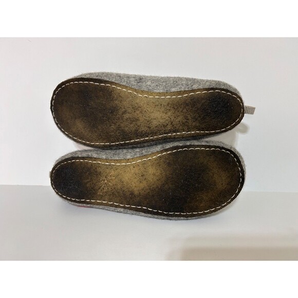 BAABUK EU 41 Men 8 Women's 10 Felted Wool Gus Slippers Handmade - Picture 9 of 9